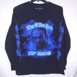 Pop Smoke T Shirt Mens XL Black King Of New York Long Sleeve
